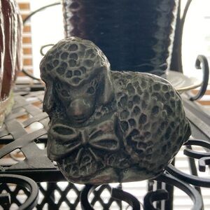 Pewter Lamb or Sheep Shelf Decor